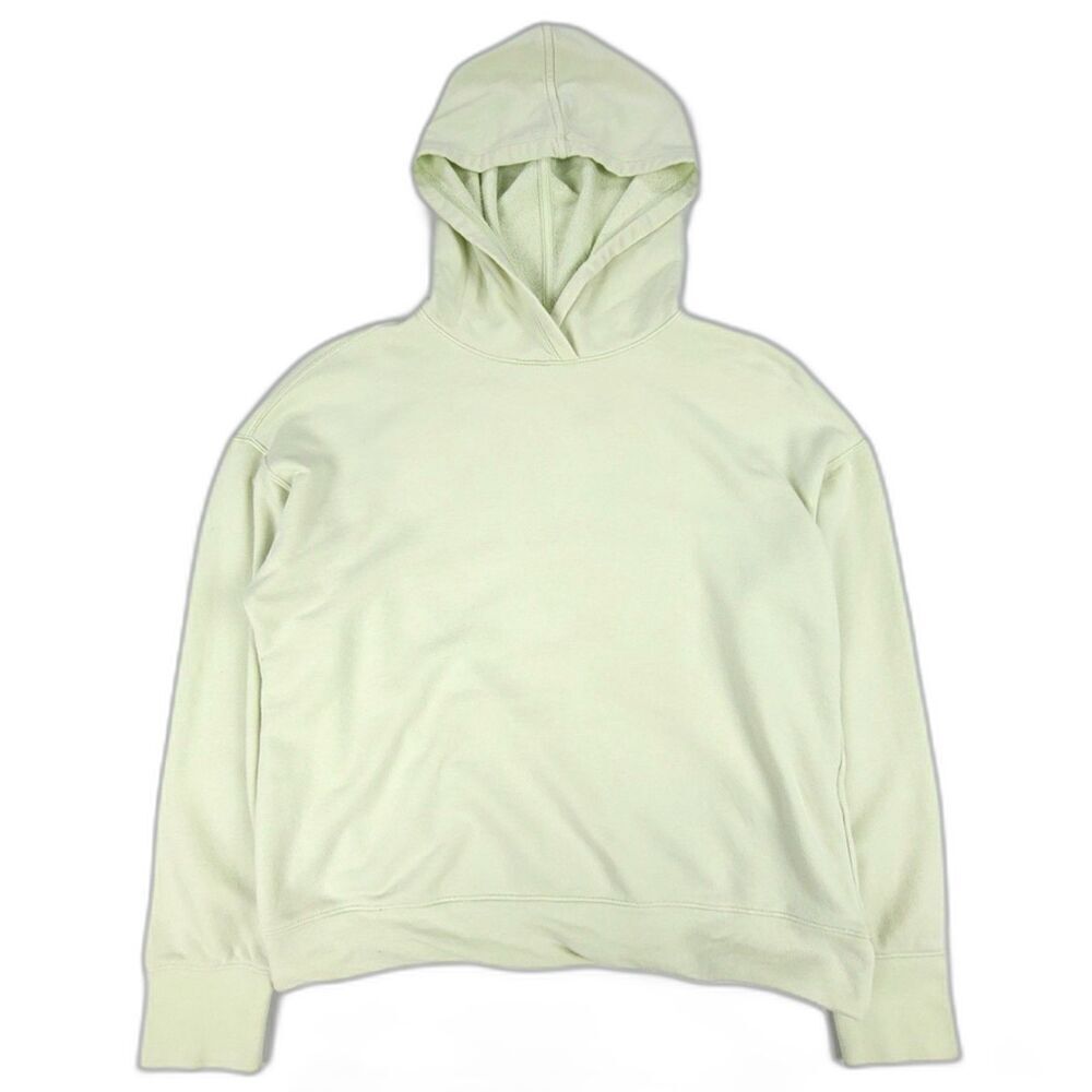 UNIQLO French Terry Fleece Knit Long Sleeve Hoodie Sweatshirt Small Lime Green